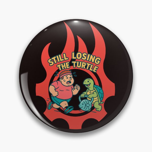 Item preview, Still Losing to the Turtle – Funny Fitness Illustration designed and sold by Tadeusz1.