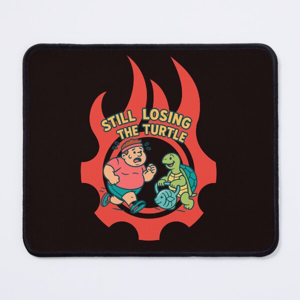 Item preview, Still Losing to the Turtle – Funny Fitness Illustration designed and sold by Tadeusz1.