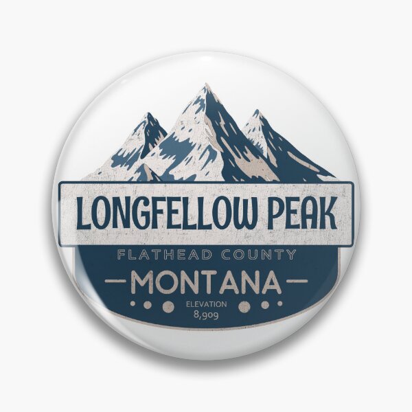 Item preview, Longfellow Peak, Flathead County, Montana, Mountain Design designed and sold by Wanderful-roads.