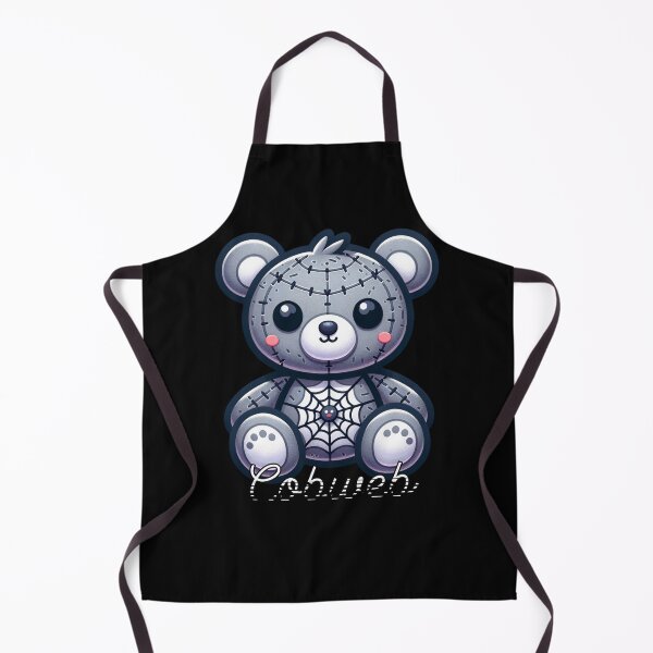 Item preview, Cobweb Stitch Teddy Bear | Spooky Cute Halloween Kawaii Plushie Design designed and sold by NSB-Design.