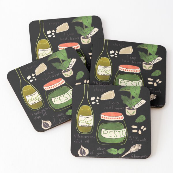 Item preview, Pesto Illustrated Recipe. designed and sold by aqvejmwjn.