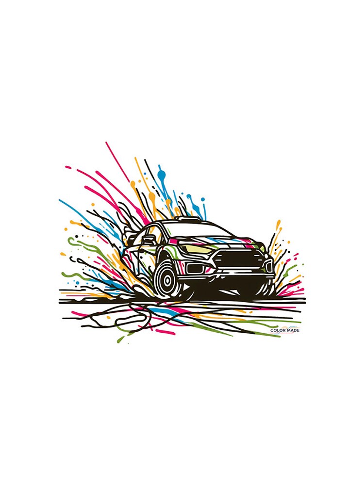 Thumbnail 4 of 4, iPhone Case, Speed Splash – Colorful Racing Car Art designed and sold by Color-Made.