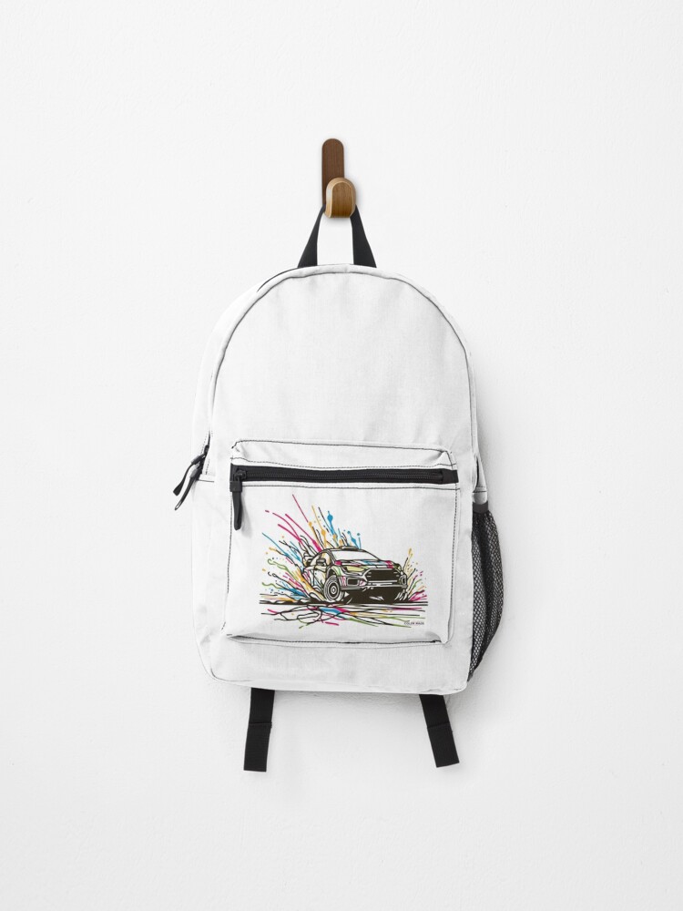 Thumbnail 1 of 3, Backpack, Speed Splash – Colorful Racing Car Art designed and sold by Color-Made.
