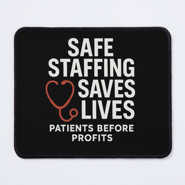 Item preview, Safe Staffing Saves Lives Nurse Strike Support designed and sold by NightWisdom.