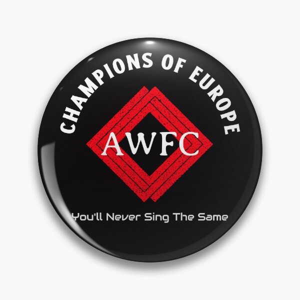 Item preview, AWFC Champions of Europe You’ll Never Sing the Same Arsenal Women Fan Shirt Red White designed and sold by WhackingTax.
