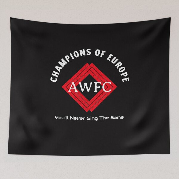 Item preview, AWFC Champions of Europe You’ll Never Sing the Same Arsenal Women Fan Shirt Red White designed and sold by WhackingTax.
