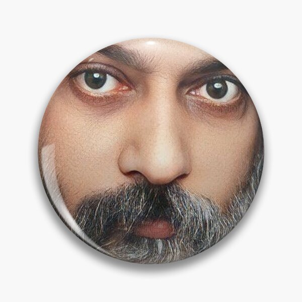 Item preview, Master Osho Rajneesh | Spiritual Mystic Guru Portrait in HD | Enlightened Saint Print on Merch designed and sold by Kalkikrivadna.