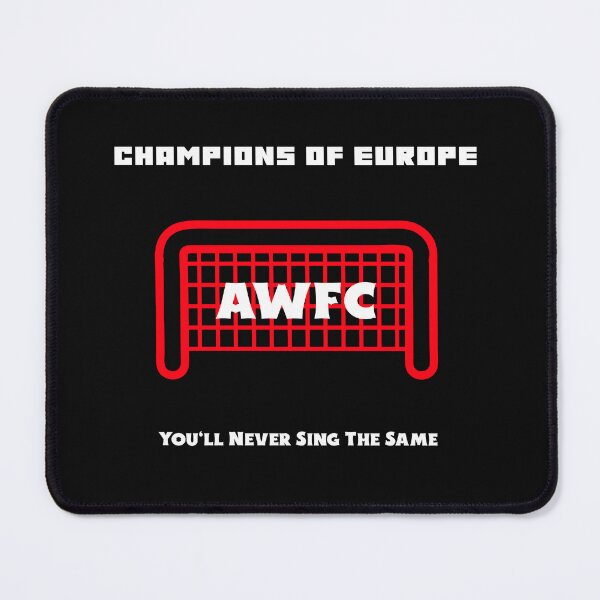 Item preview, AWFC Champions of Europe You’ll Never Sing the Same Arsenal Women Fan Shirt Red White designed and sold by WhackingTax.