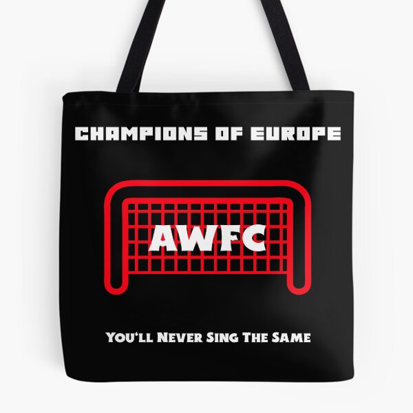 Item preview, AWFC Champions of Europe You’ll Never Sing the Same Arsenal Women Fan Shirt Red White designed and sold by WhackingTax.