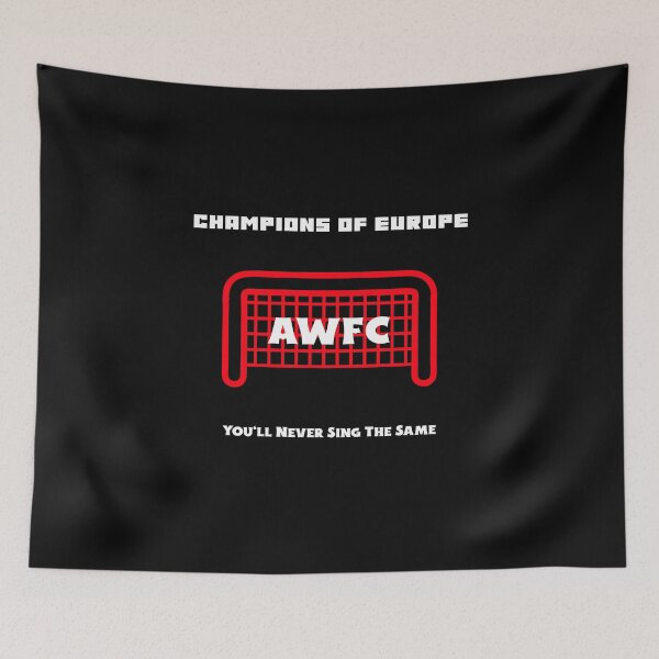 Item preview, AWFC Champions of Europe You’ll Never Sing the Same Arsenal Women Fan Shirt Red White designed and sold by WhackingTax.