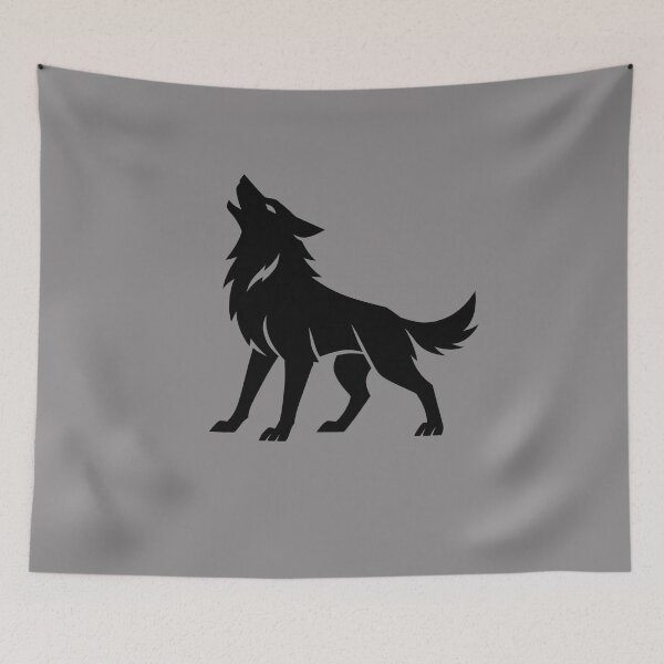 Item preview, Sleek Wolf Silhouette designed and sold by ArtistEmbrace.