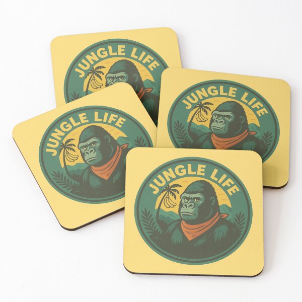 Item preview, Jungle Life – Retro Gorilla designed and sold by hangmeart.