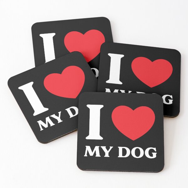 Item preview, I Love My Dog - Cute Pet Lover Design designed and sold by CurlyDude.