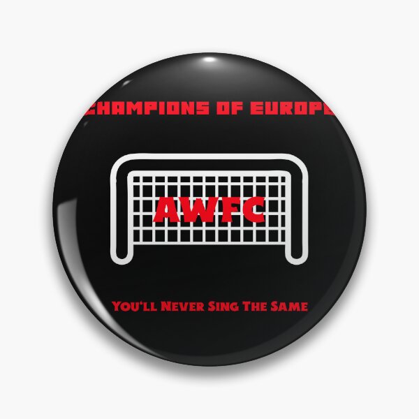 Item preview, AWFC Champions of Europe You’ll Never Sing the Same Arsenal Women Fan Shirt Red White designed and sold by WhackingTax.