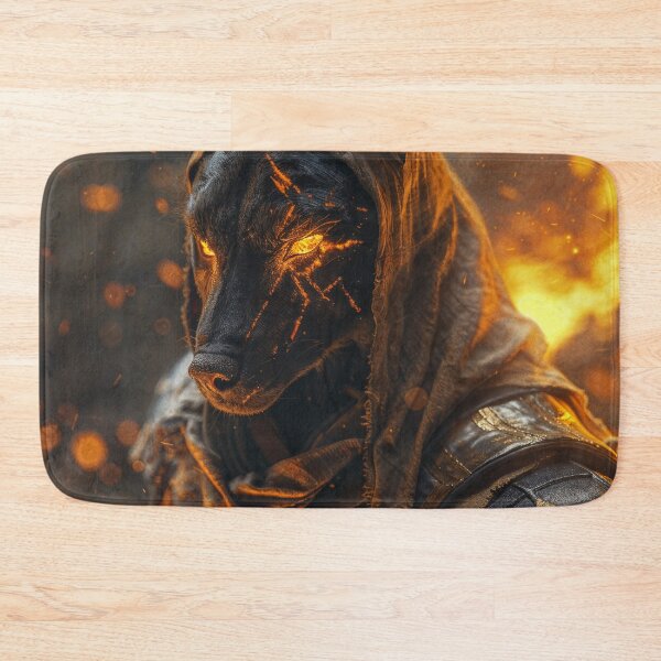 Item preview, Scorched Guardian – Jackal Warrior of Fire designed and sold by QuantumDrift.