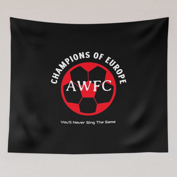 Item preview, AWFC Champions of Europe You’ll Never Sing the Same Arsenal Women Fan Shirt Red White designed and sold by WhackingTax.