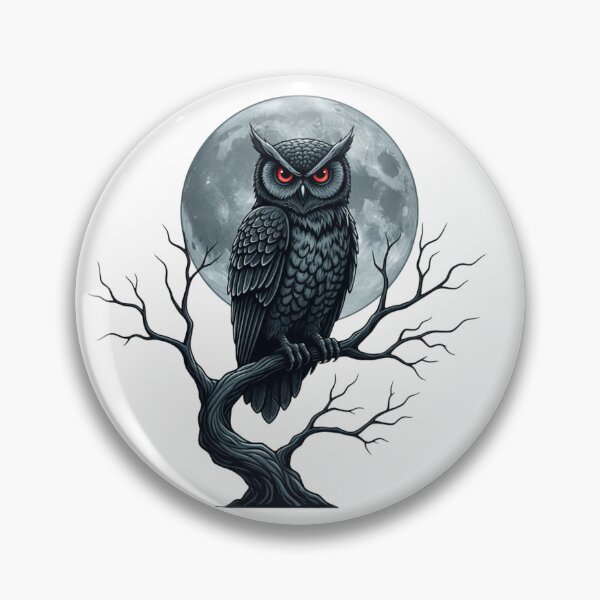 Item preview, Gothic Halloween Owl designed and sold by jira-22062549.
