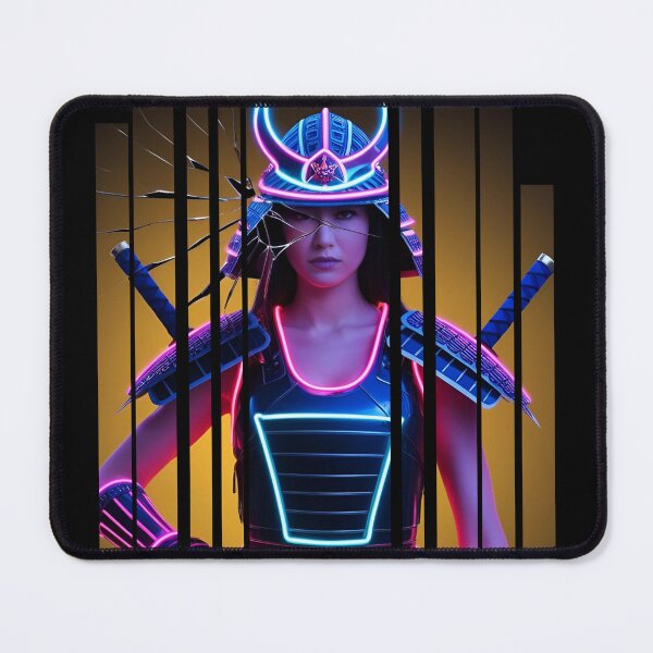 Item preview, Neon samurai with a crack 6 designed and sold by Neon G.