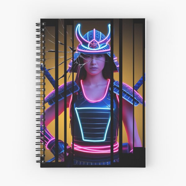 Item preview, Neon samurai with a crack 6 designed and sold by Neon G.