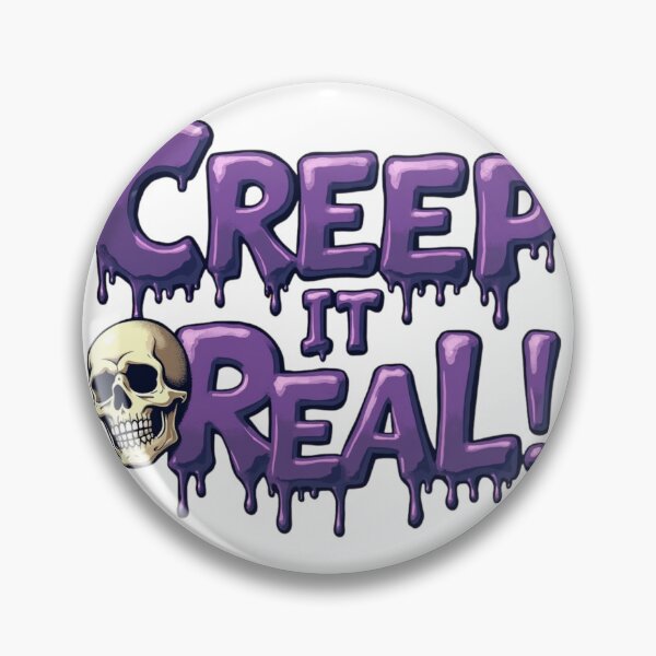 Item preview, Creep It Real! Dripping Skull Halloween T-Shirt designed and sold by InspoDrip-ArtStudio.