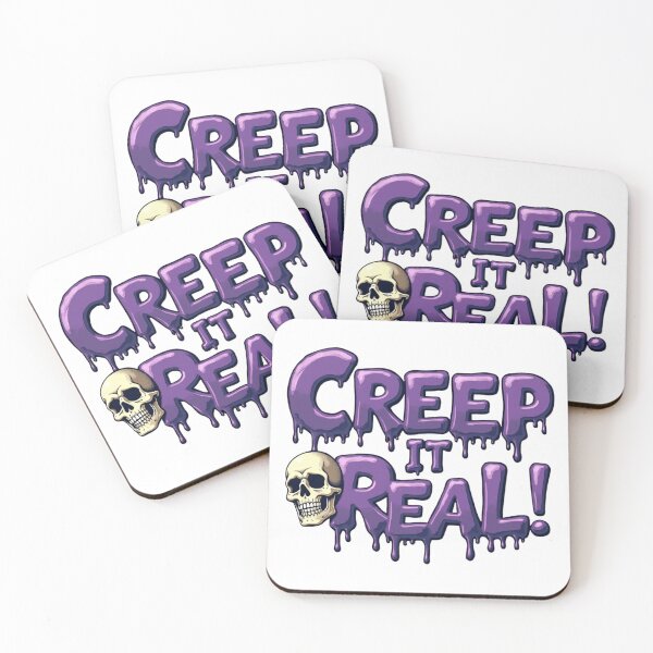 Item preview, Creep It Real! Dripping Skull Halloween T-Shirt designed and sold by InspoDrip-ArtStudio.