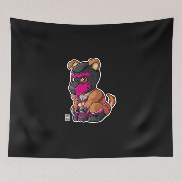 Item preview, Playful Puppy - Pink Mask - Bearzoo Series designed and sold by xeeiee4wsm92.