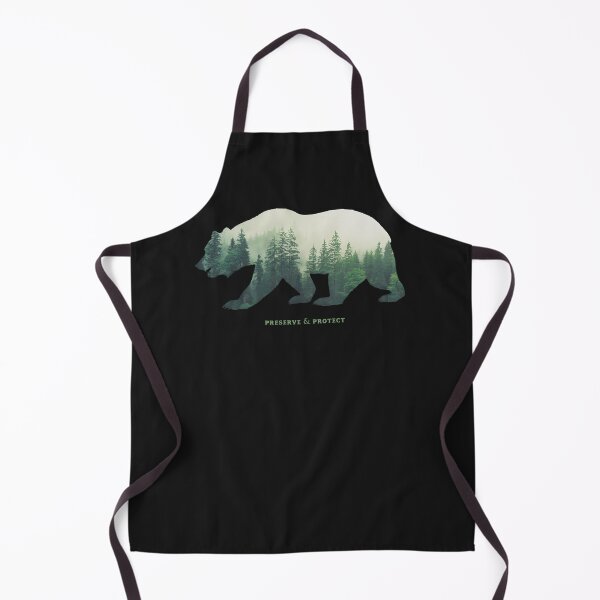 Item preview, Preserve  Protect Nature Double Exposure Bear Silhouette Trees Forest Save The Environment Climate Change Wilderness Hiking Camping designed and sold by xeeiee4wsm92.