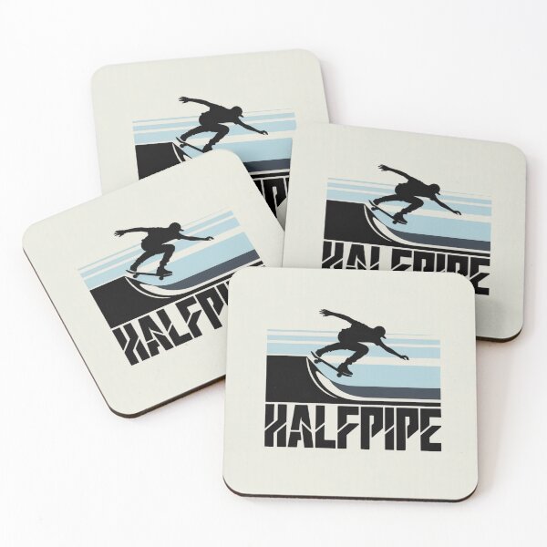 Item preview, Halfpipe Skateboarding Silhouette Design – Skater Apparel & Wall Art designed and sold by GRAPHIX444.