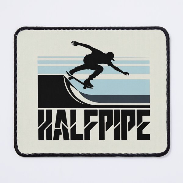 Item preview, Halfpipe Skateboarding Silhouette Design – Skater Apparel & Wall Art designed and sold by GRAPHIX444.