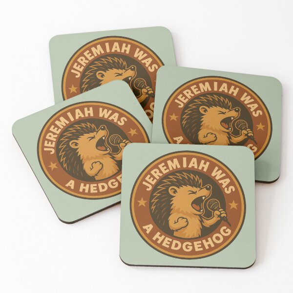 Item preview, Jeremiah Was a Hedgehog – Retro Singing Hedgehog designed and sold by hangmeart.