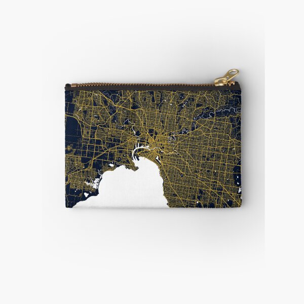 Item preview, Melbourne City Map of Victoria, Australia - Gold Art Deco designed and sold by deMAP.