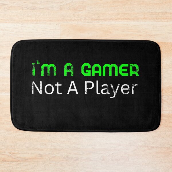 Item preview, I'm A Gamer Not A Player T-Shirt Bold Graphic Tee designed and sold by Just You Tee | Say It Loud, Wear It Proud.