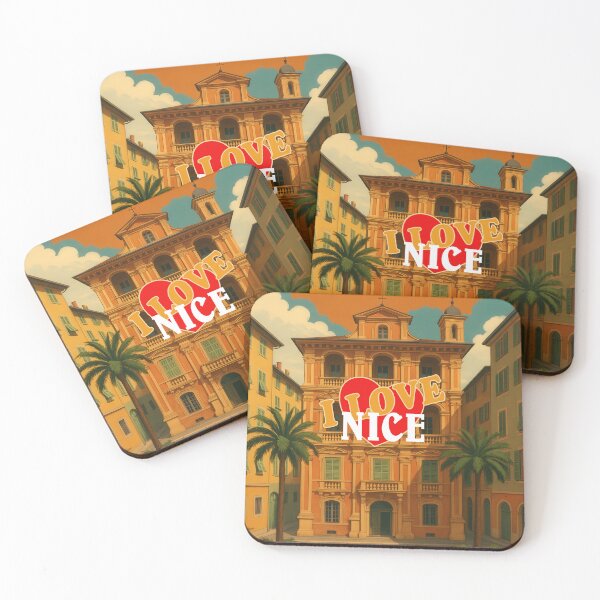 Item preview, Nice - Palais Lascaris – Retro Travel Posters and Greeting Cards designed and sold by Earth Celebration Designs.