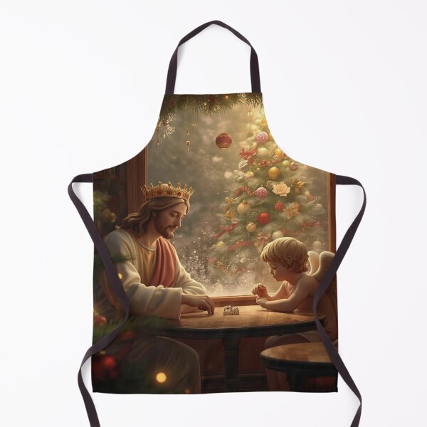 Item preview, Jesus playing Dominos with an Angel. designed and sold by janice56.