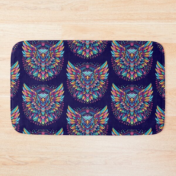 Item preview, colorful geometric decorative mystic eagle designed and sold by Dogandesighn.