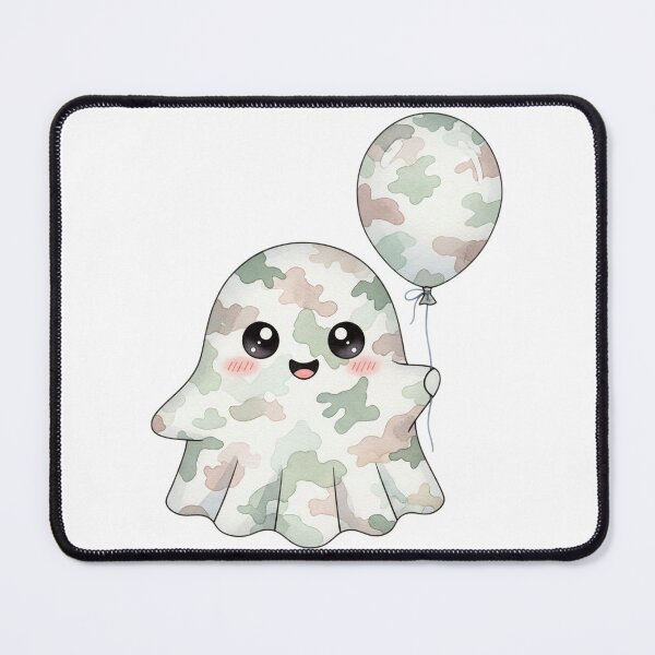Item preview, Ghost with Balloon | Adorably Spooky and Whimsically Festive Halloween Graphic designed and sold by Tw1nsAIArt.