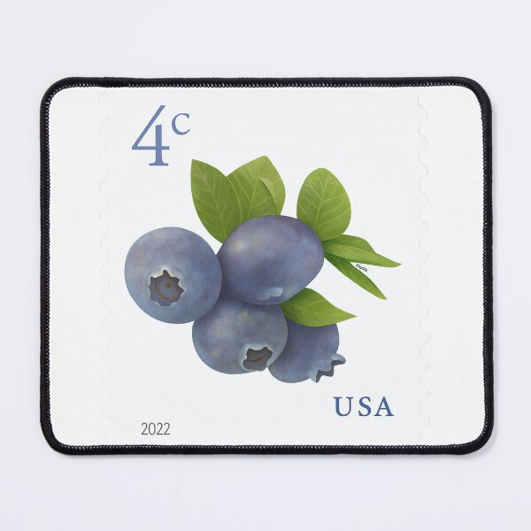 Item preview, USA Blueberry Postage Stamp – 2022 Design designed and sold by DreamiCanvas.