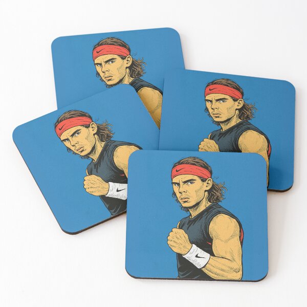 Item preview, King of Clay – Comic Style Tennis Portrait designed and sold by OutofFocusShop.