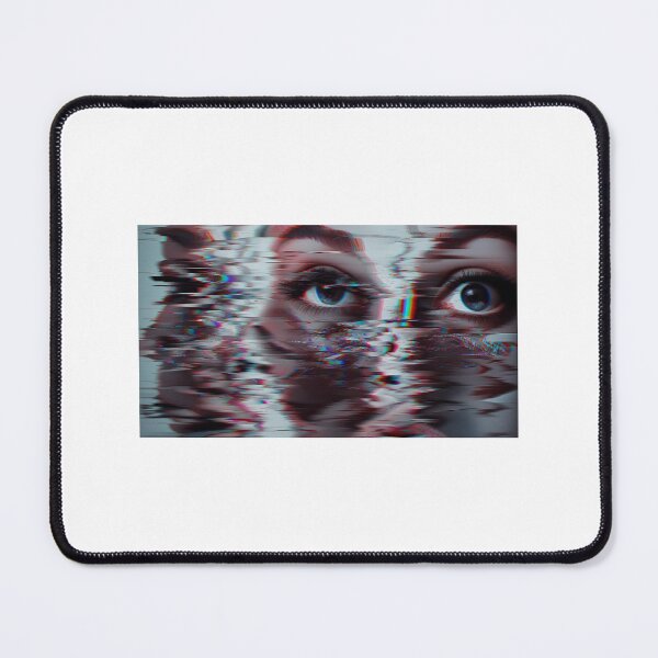 Item preview, Glitched Reality – Distorted Digital Face designed and sold by akashsinha25.