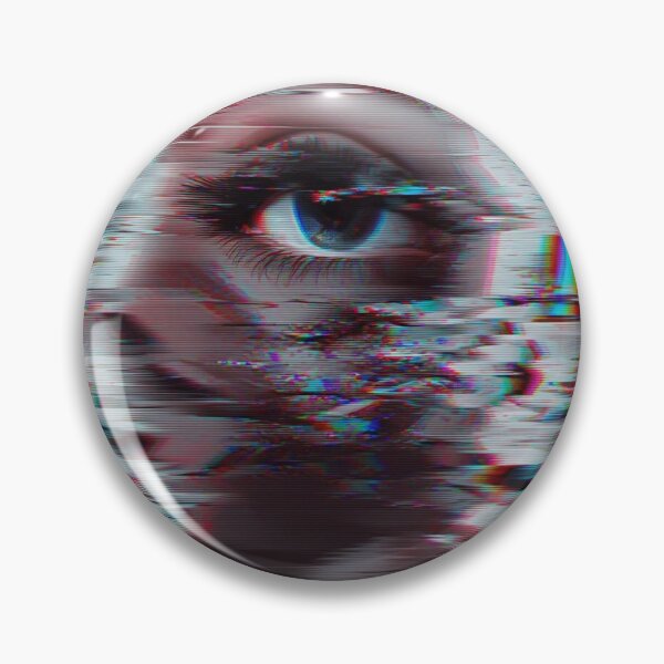 Item preview, Glitched Reality – Distorted Digital Face designed and sold by akashsinha25.