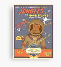 Fallout 4 - Jangles The Moon Monkey - Retro Advertisement Poster Canvas Print
