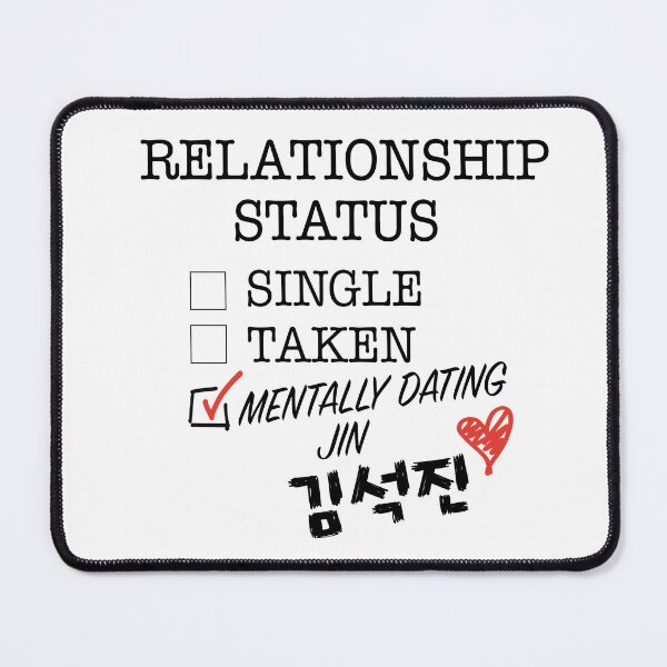 Item preview, Mentally Dating Jin designed and sold by Popsical Prints.