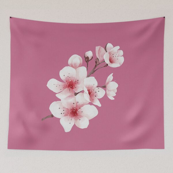 Item preview, Watercolor Cherry Blossom Art with Bible Verse – Christian Sakura Flower Design for Hope, Renewal & Faith designed and sold by AmenAlways.