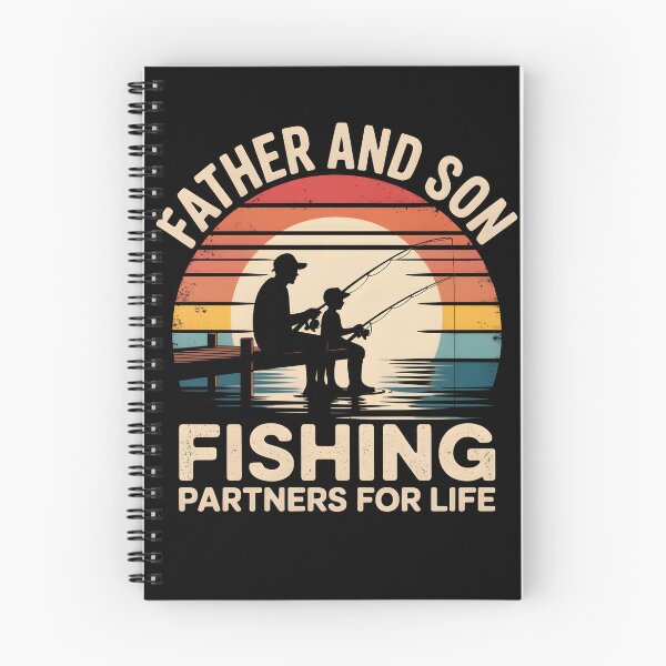 Item preview, Father and Son Fishing Partners for Life Retro Sunset designed and sold by martindesignden.