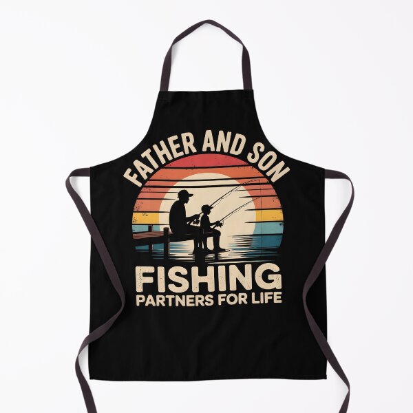 Item preview, Father and Son Fishing Partners for Life Retro Sunset designed and sold by martindesignden.