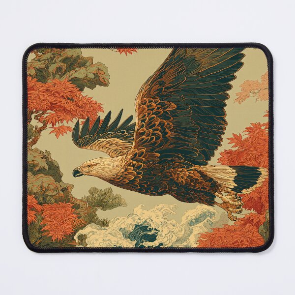 Item preview, Soaring Hawk Over Autumn Sea designed and sold by SuperNovaDesigns.