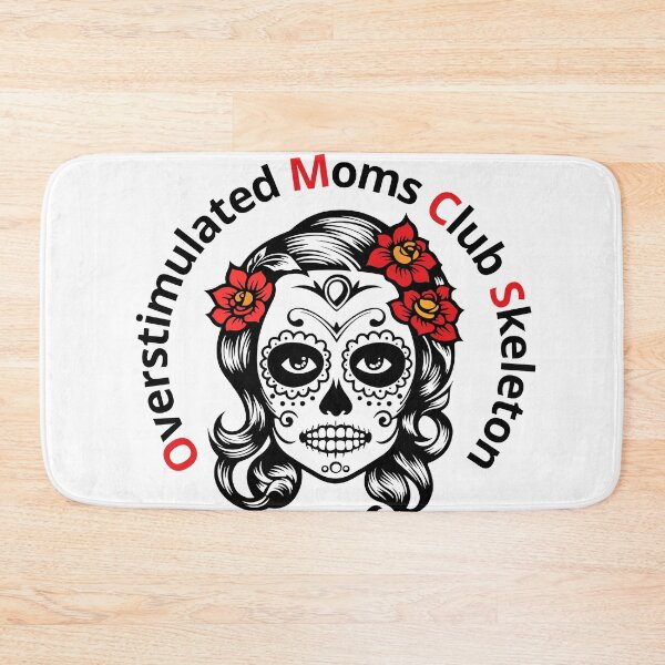 Item preview, Overstimulated Moms Club Skeleton – Funny Coffee Parenting Mental Health Design designed and sold by Lunaria Arts.