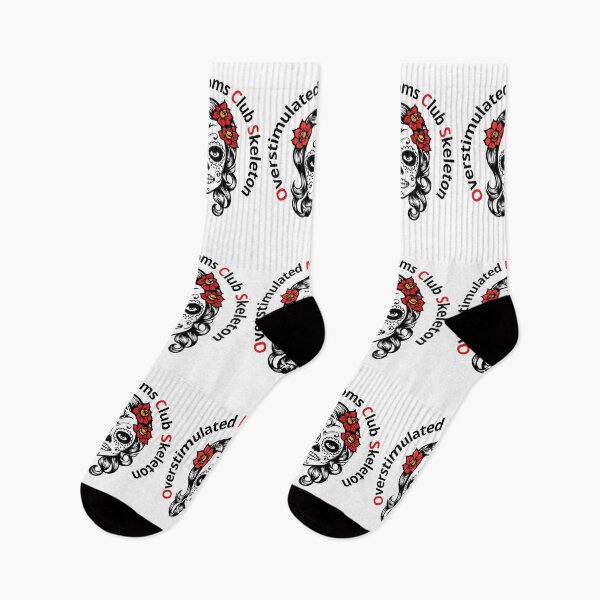 Item preview, Overstimulated Moms Club Skeleton – Funny Coffee Parenting Mental Health Design designed and sold by Lunaria Arts.