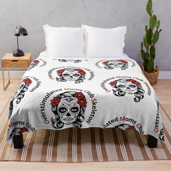 Item preview, Overstimulated Moms Club Skeleton – Funny Coffee Parenting Mental Health Design designed and sold by Lunaria Arts.