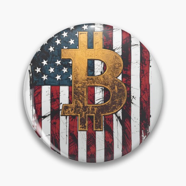 Item preview, Bitcoin USA Flag | Vintage grunge design designed and sold by Stay Orange!.